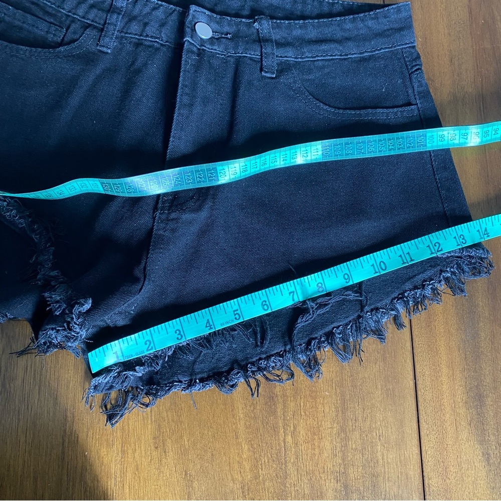 shein black denim shorts - Picture 8 of 8